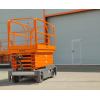 GROST Tower Drive 500-9 с выдвижной платформой. Самоходный подъемник  ножничного типа  с питанием от аккумуляторов.